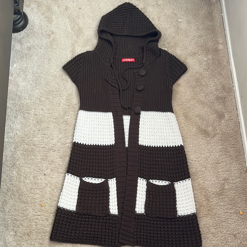 Comfy wool short sleeves jacket